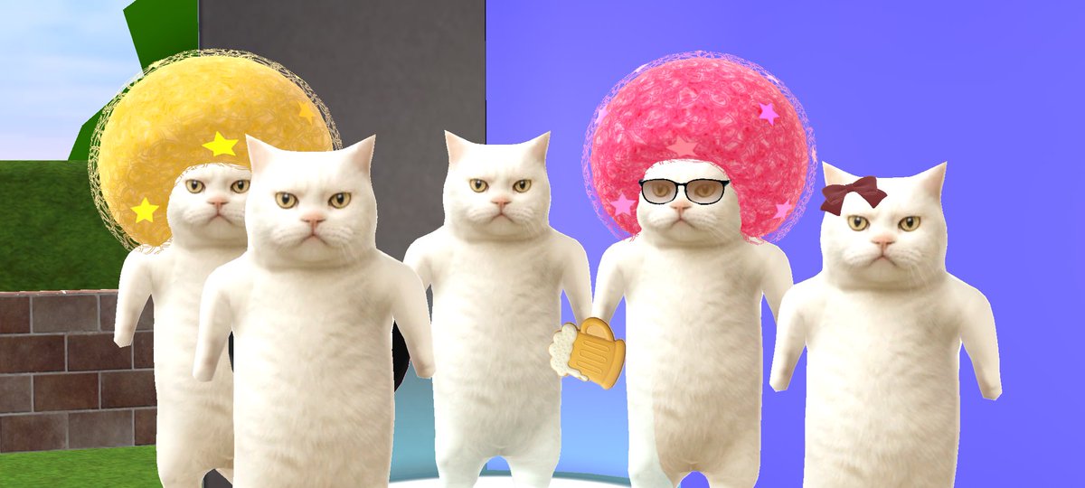 noooCAT's tweet photo. 猫ミームにあるそうな顔の猫のアバターを
チケット引換アバターにしました！
ロビーに出ています

アクセサリーなどで
遊んでもらえたらうれしいです！

ふてねこ
https://t.co/MsUNMsKbTm
#cluster https://t.co/x3yH3W84bE