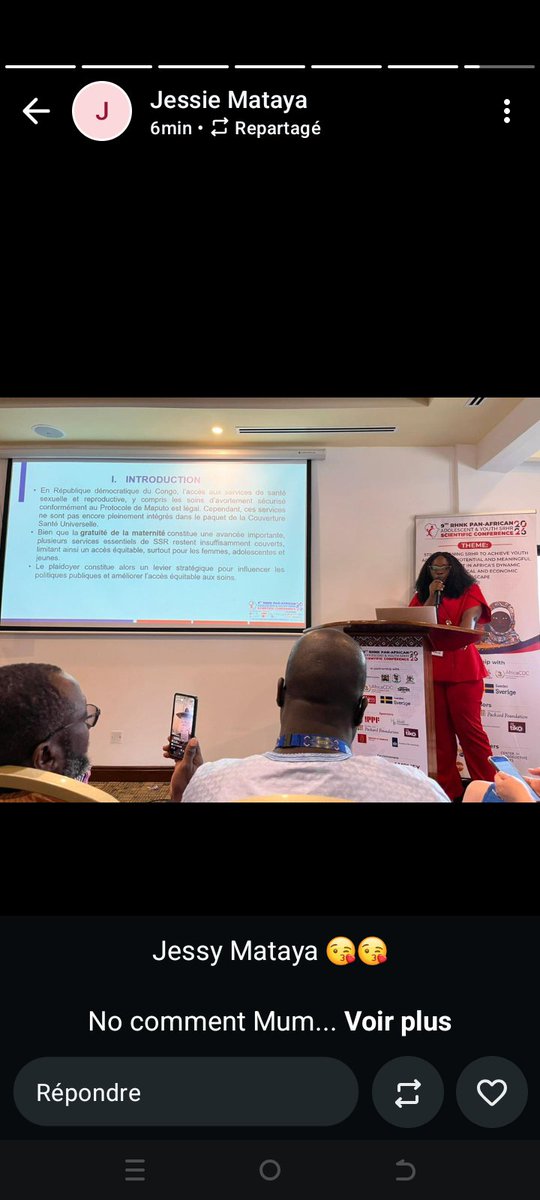 Asrjrdcongo's tweet photo. ASRJ membre du Réseau @YouthSprint participe à la 9 Conférence scientifique panafricaine du @RHNK organisé par  Reproductive  Health Network en partenariat avec le Ministère de la Santé du Kenya dans le but d'échanger sur les avancées et les défis liés aux DSSR. https://t.co/z83glFa93h