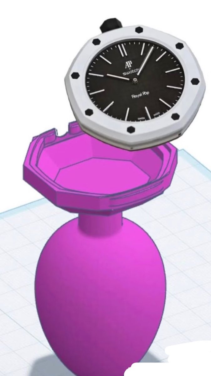 cuixun315's tweet photo. 带计时功能的肛塞，AP x SWATCH，有没有搞头🤔 https://t.co/oVrQTST8VO