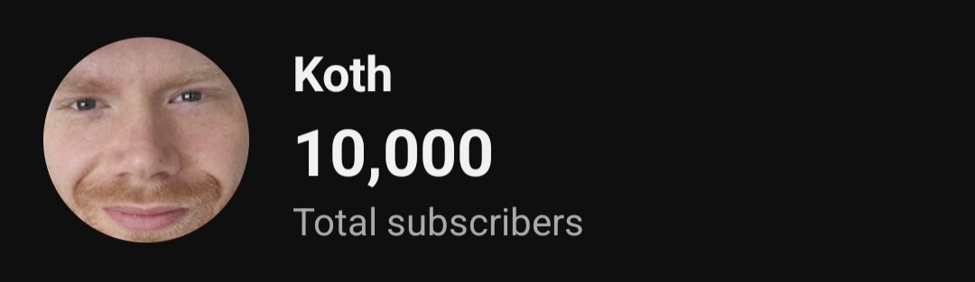 Koth_TV's tweet photo. 10k Feels like a big milestone. Thanks everyone for watching!  ❤️ https://t.co/VEaZYIJUdm