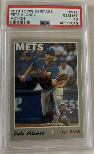 PositPromoter's tweet photo. Check out this Pete Alonso Rookie card and more fantastic items @tm1515152005 😎has on his eBay:

https://t.co/9n3ZemZSg6

Reposts are appreciated 👍
#thursdayvibes #ebay #thehobby https://t.co/DwKnHULFAo