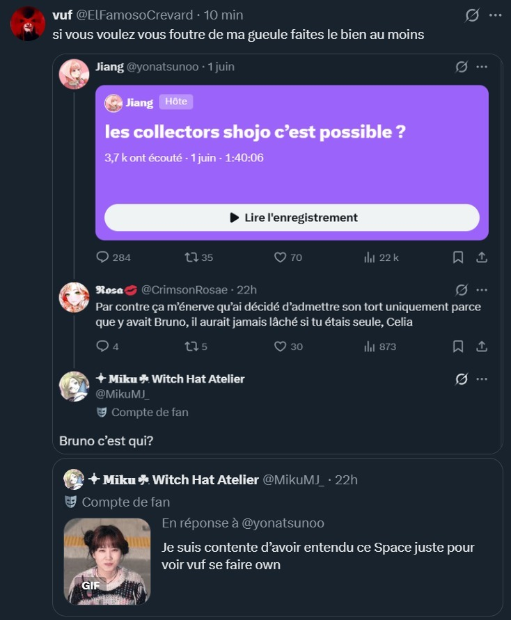 ElFamosoCrevard's tweet photo. De plus, si vous souhaitez rire sur ma personne et cet aveu d'échec, je vous remercierai de vous élever intellectuellement et de prendre la peine de suivre un minimum le sujet plutôt que profiter d'un mouvement de masse pour attirer de l'attention et des statistiques https://t.co/W1ifLSoDGQ