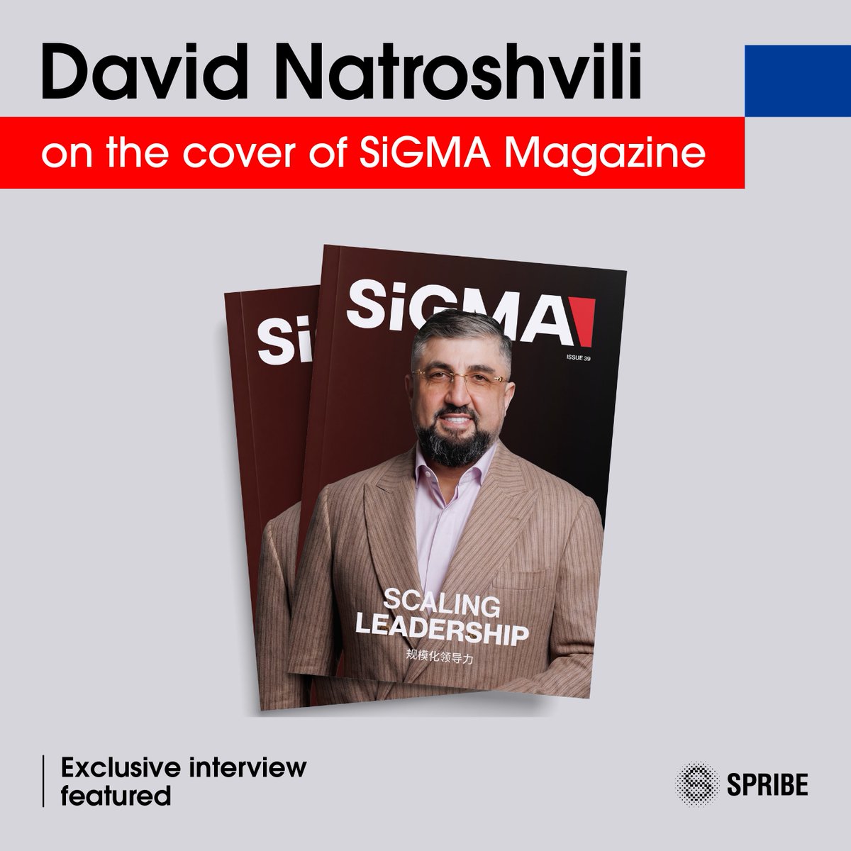 SPRIBE_'s tweet photo. Our CEO, David Natroshvili, is on the cover of SiGMA World Magazine Issue 39 - one of the most recognized publications in the iGaming industry   

From founding SPRIBE to building one of the most innovative game studios in the world, David's vision has always been simple: push boundaries, build products people love, and never settle for ordinary  

Read the full issue: https://t.co/FSrfUN8bcR