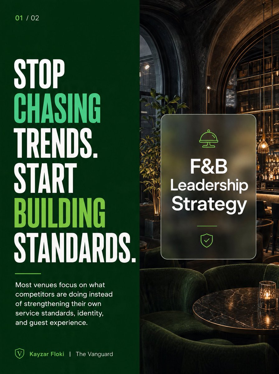 KayzarFloki's tweet photo. 📈 Trends come and go. Standards drive long-term success.

🏆 Operational excellence, strong teams, and consistent guest experiences will always outperform hype.

Follow @kayzar.floki

#FBLeadership #DubaiHospitality https://t.co/AA5Fb1h9Ji