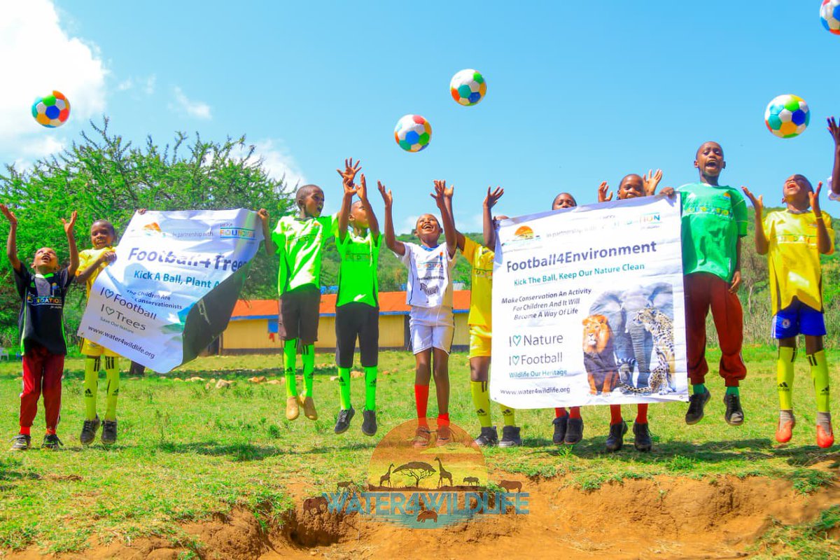 Water4WildOrg's tweet photo. As we mark #WorldEnvironmentDay2026 under the theme; A Global Call for Climate Action: At @Water4WildOrg, we excavate water pans that hold life through drought, we construct eco-bins that restore balance to the land, and we empower children through Football4Wildlife https://t.co/y005Jby3pS