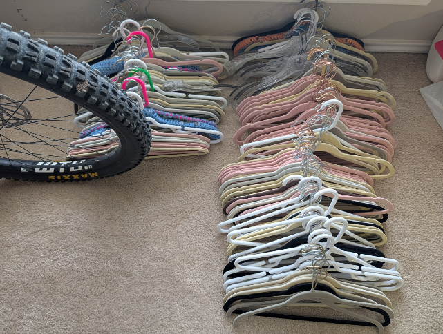 Netwerkin666's tweet photo. Me: I'm starting a Goodwill run.

Wife: I may have a couple things to add.

Me: Ok, let me know.

The now empty hangers... https://t.co/tG5GadOLBb