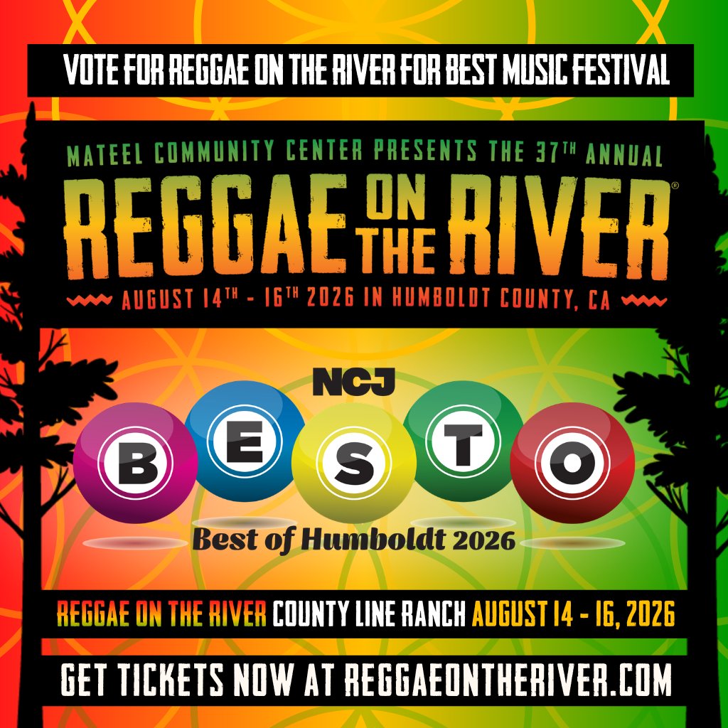 ReggaeOTR's tweet photo. 🌟 Vote Reggae on the River for Best Music Festival in Humboldt! 🌟 If reggae music has ever made you smile, we'd be honored to have your vote!👉🗳️ Vote once per day through June 30 at https://t.co/Kdrm6Ythx7. Voting is open through June 30. https://t.co/riBBedfiu2