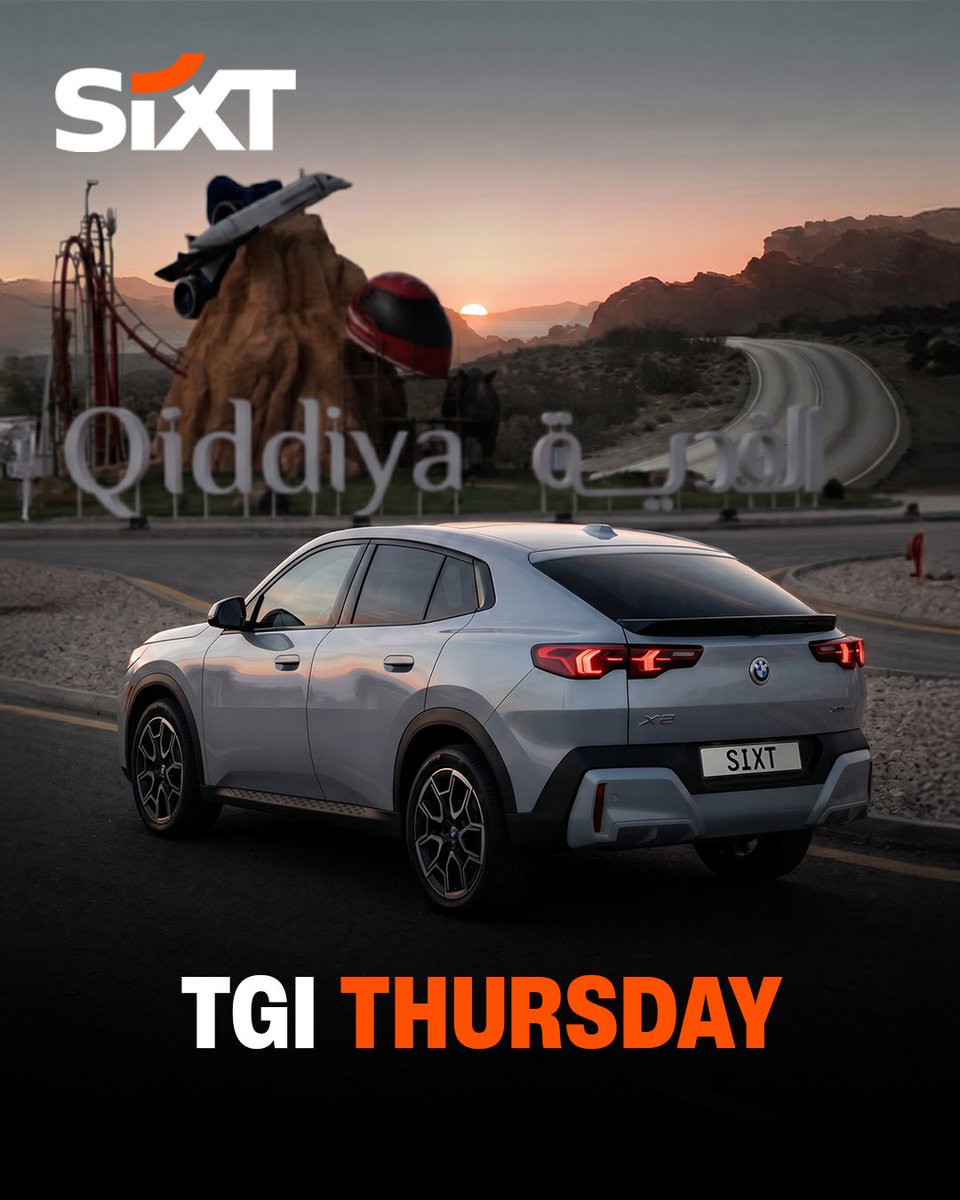 sixt_ksa's tweet photo. 4:45 PM.
The road doesn't wait 

Book. Drive. Breathe.

 #SIXT

الساعة4:45

 الطریق یتنظرك 

احجز. اطلع. تنفس. 

#سیكست https://t.co/9HWhhAgi2p