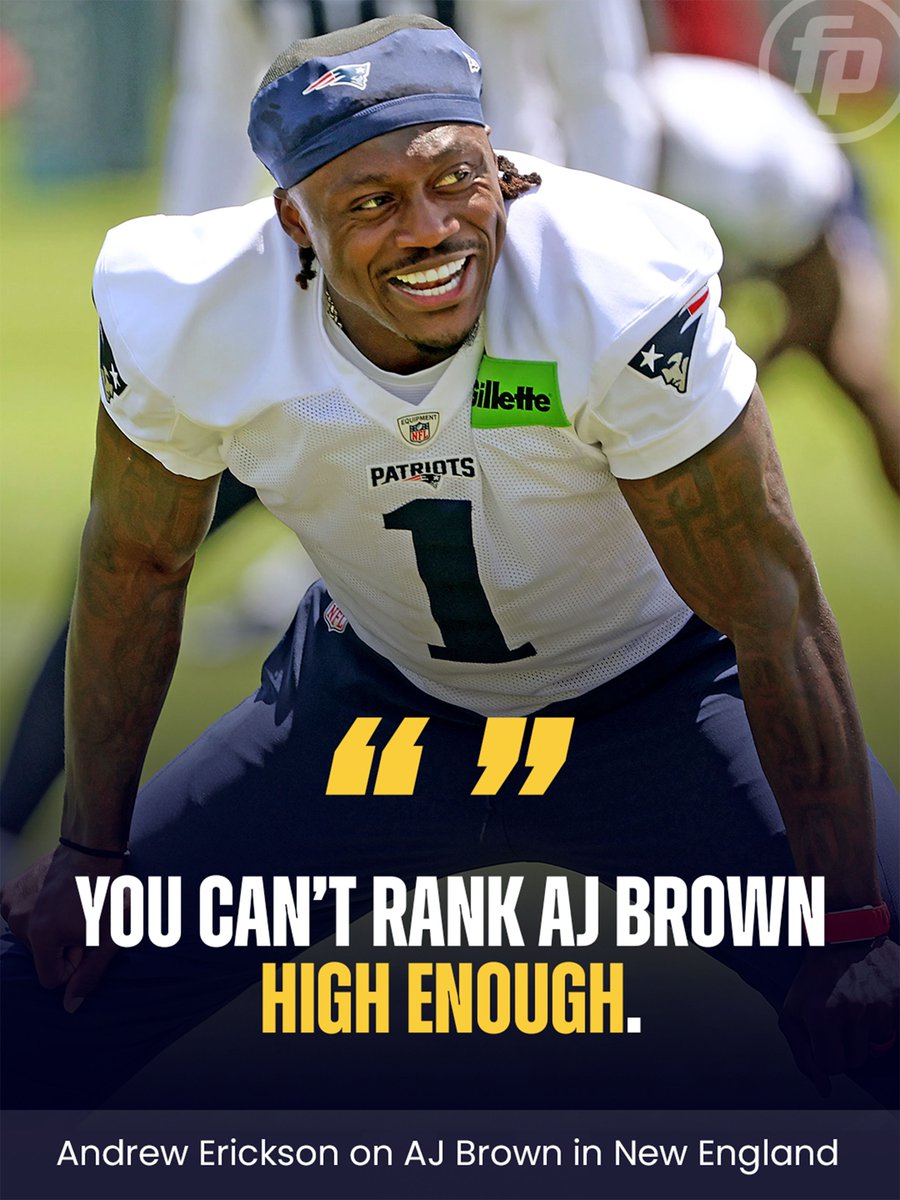FantasyPros's tweet photo. WR1 season incoming for AJ Brown 😤 @AndrewErickson_ https://t.co/JEGCVb2O0z
