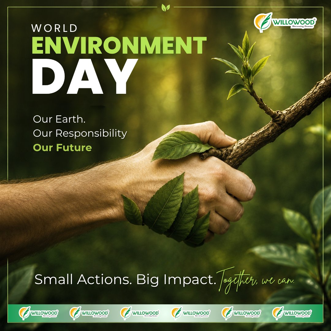 indiawillowood's tweet photo. World Environment Day – Our Earth, Our Responsibility 🌍

Let’s come together to protect and nurture nature for a greener tomorrow. Every small action counts – plant more trees🌱, reduce waste♻️, and respect our environment 🌳

Because there is no Planet B.
#WorldEnvironmentDay https://t.co/8et4pcjnhv