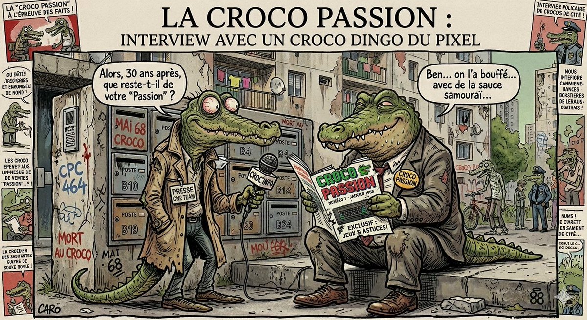 cracknrom's tweet photo. Entretien avec un A Croco Du Pixel art ! Drik a rencontré TITAN et sa passion inégalée pour le CPC ... Une interview à découvrir d'urgence dans les dossiers de CNR !
https://t.co/4TnZrvGP5y Tape Cat puis Run "dossier" et ouvre le dossier "interview"
#entretien #interview #drik https://t.co/muTZeIsWvw