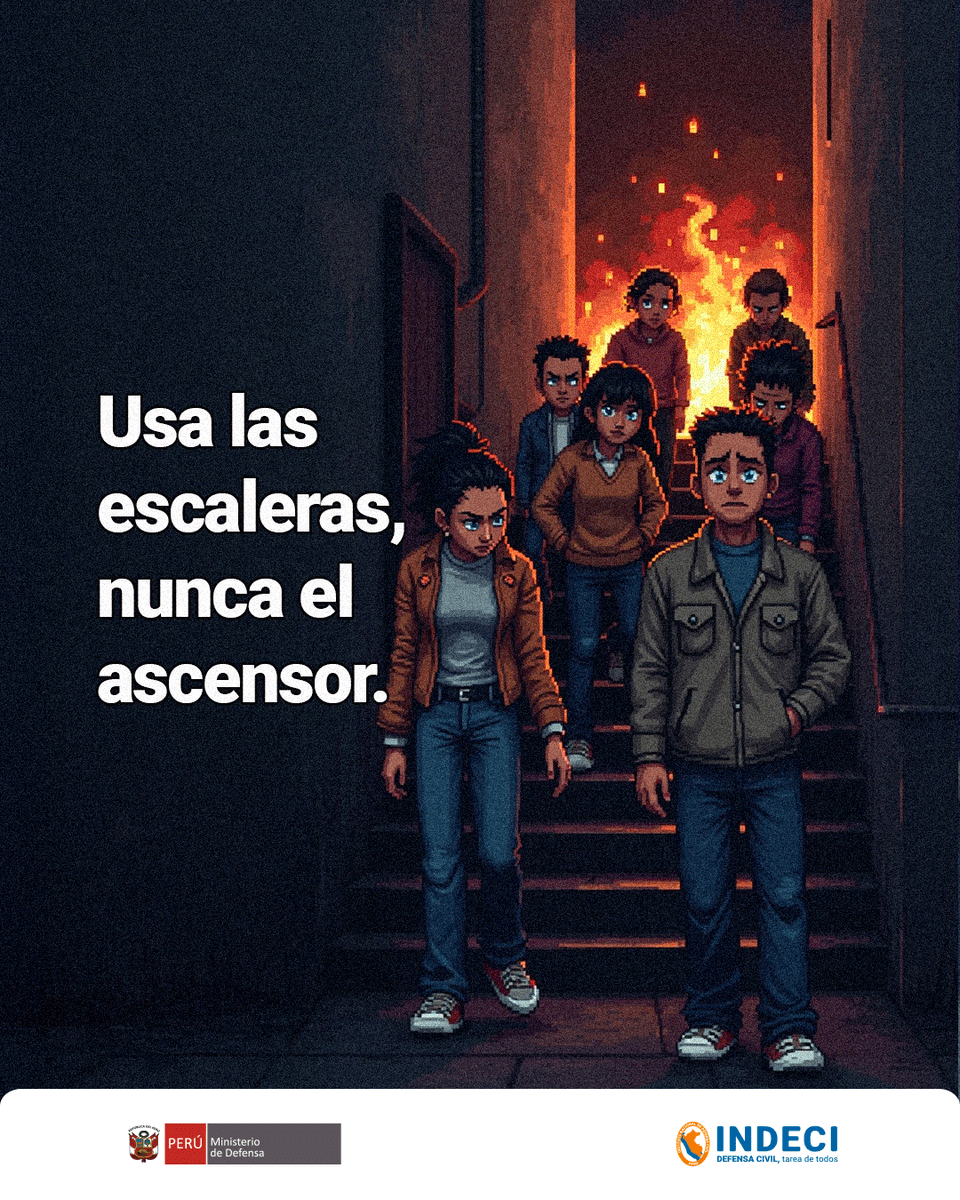 indeciperu's tweet photo. 🔥Sigue estas recomendaciones ante incendios urbanos:
✅Mantén la calma y evacúa de inmediato.
🚫Usa las escaleras, nunca el ascensor.
📱Alerta a las personas cercanas y llama a los bomberos.
🧑🏻‍🚒No regreses al incendio sin autorización de los bomberos.
#Incendios
#Recomendaciones https://t.co/YQpQNSYAK3