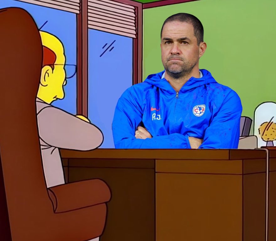 SoySimpsonito's tweet photo. André Jardine:
“Eso es todo? ¿Después de un tricampeonato? ¿Hasta luego y buena suerte?”

El América:
“No dije buena suerte.” https://t.co/2qiz8M8NoX