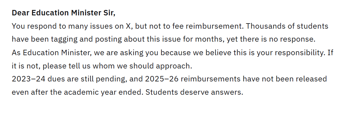 chrollo09_'s tweet photo. Fee Reimbursement Crisis in Andhra Pradesh!!
@naralokesh
@naralokesh
@ncbn
@Pawankalyan
@RahulGandhi
@ysjagan
@narendramodi
@OfficeofNL
#AndhraPradesh #APStudents #APEducation #AndhraStudents #APStudentIssues #Jnanabhumi #APDevelopment https://t.co/B0xZys1FNk