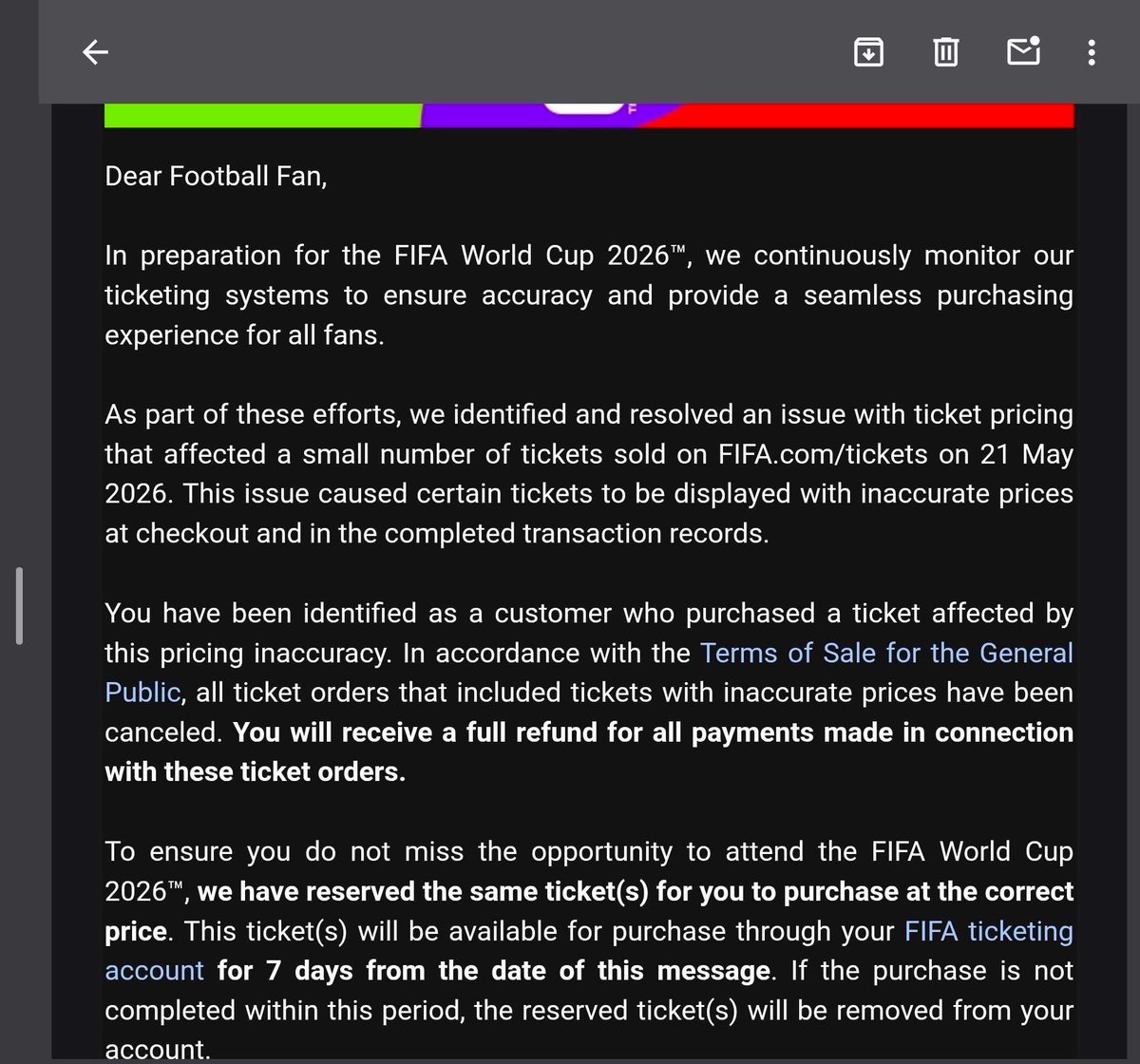 TicketTalkNet's tweet photo. 🚨.@FIFAWorldCup now canceling mis priced tickets. 😆😆😆

Gianni - Please step down.. https://t.co/eyfTbkyi6f