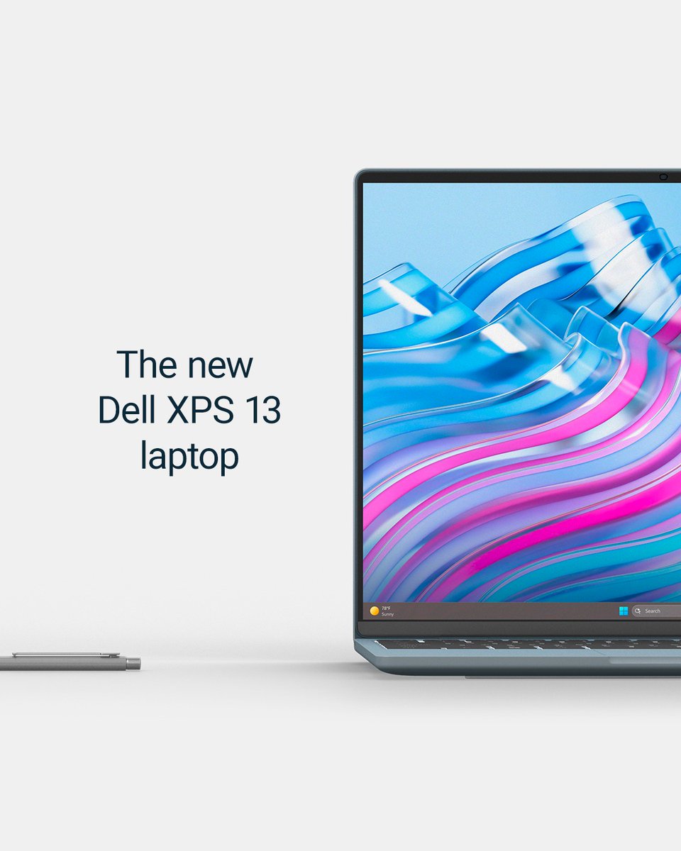 Dell's tweet photo. Meet the design behind the details. The Dell XPS 13 is our thinnest and lightest laptop yet. Powerful enough to keep up with your day 💻 The new XPS 13 is built to move with you, not slow you down. Learn more:
