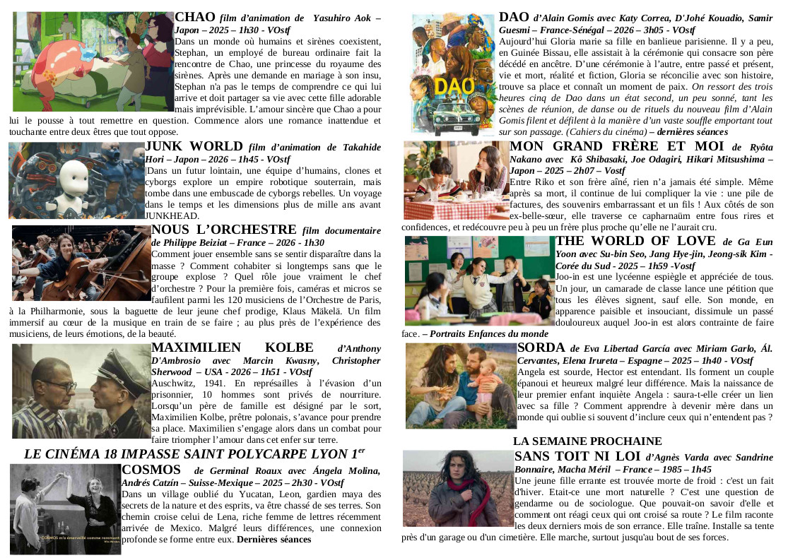 CinemaOpera_'s tweet photo. SEMAINE DU 3 JUIN 2026

en sortie nationale LOIN DE MOI LA COLERE
lundi 8 juin 20h, présence du réalisateur

avant-première : AU BORD DU MONDE, samedi 6 juin 20h, présence du réalisateur

MAUVAISES FILLES : jeudi 4 juin 20h, suivi d'un débat https://t.co/MHMErOnsLR