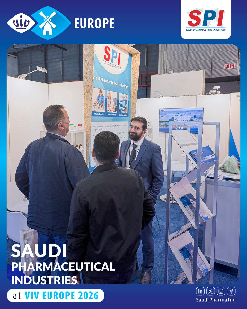 SaudiPharmaInd's tweet photo. As VIV worldwide 2026 comes to a close, we would like to extend our sincere appreciation to everyone who visited the Saudi Pharmaceutical Industries (SPI) booth.
Thank you for your time, your trust, and your support. We look forward to seeing you again at future events. https://t.co/k7eV1uDY03