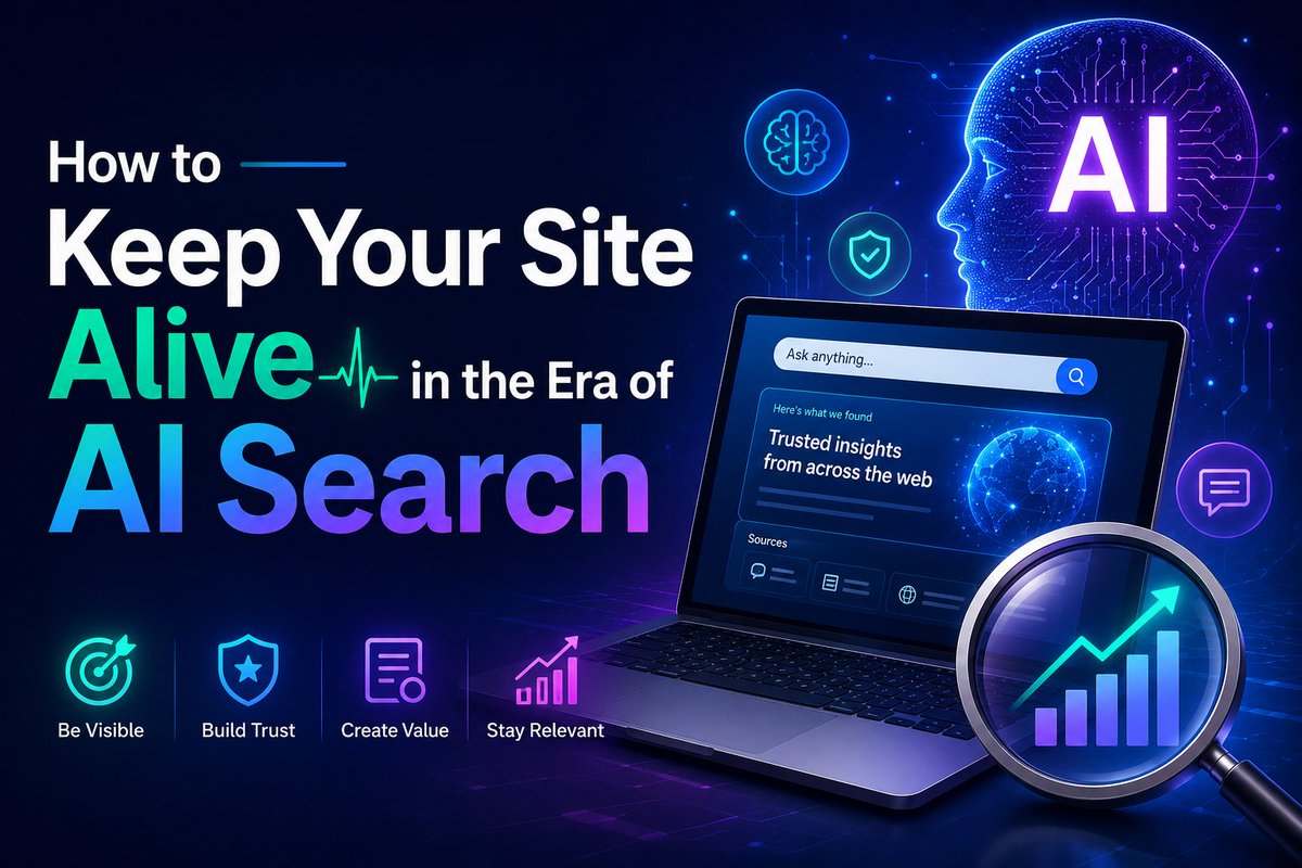 techwebsitetrix's tweet photo. 🚀 #AI #Search Is Changing Everything

For years, SEO was all about rankings and clicks.

Today, AI #tools are answering questions directly, often before users ever visit a website.

🔗 https://t.co/2kWVh7kirZ

#AISEO #AISearch #SEOTips #ContentMarketing #ChatGPT #Perplexity https://t.co/KkEzBbCLeG