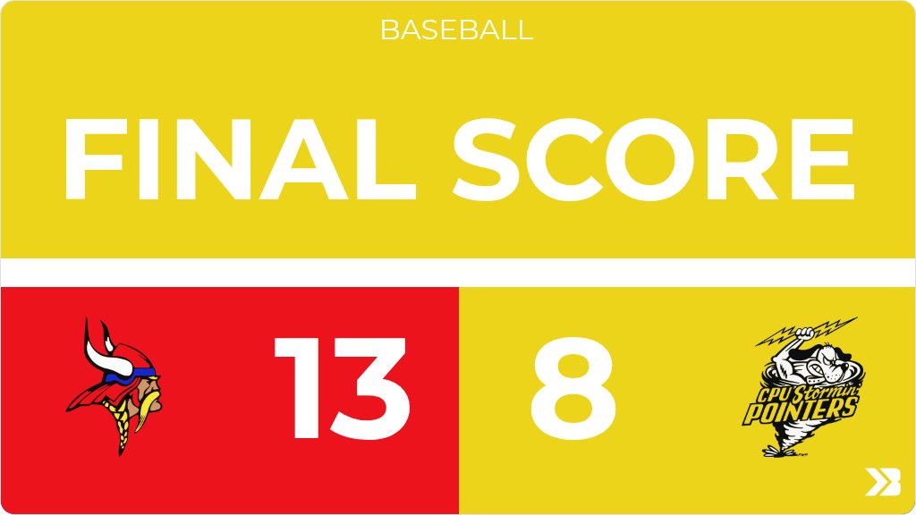 CPUBASEBALL's tweet photo. Baseball (Varsity) Score Posted - Center Point-Urbana Stormin Pointers lose to Decorah Vikings 13-8. https://t.co/wwCJVGomjq https://t.co/7XLiy78I7G