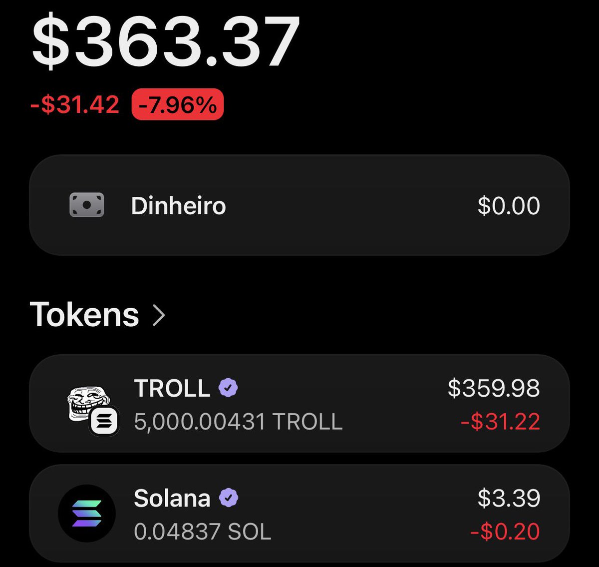 GorpoEko's tweet photo. Day 111
Reposting one of my $TROLL wallets until it reaches $20,000 USD.

Eko. https://t.co/Gbqm3vv9Qg