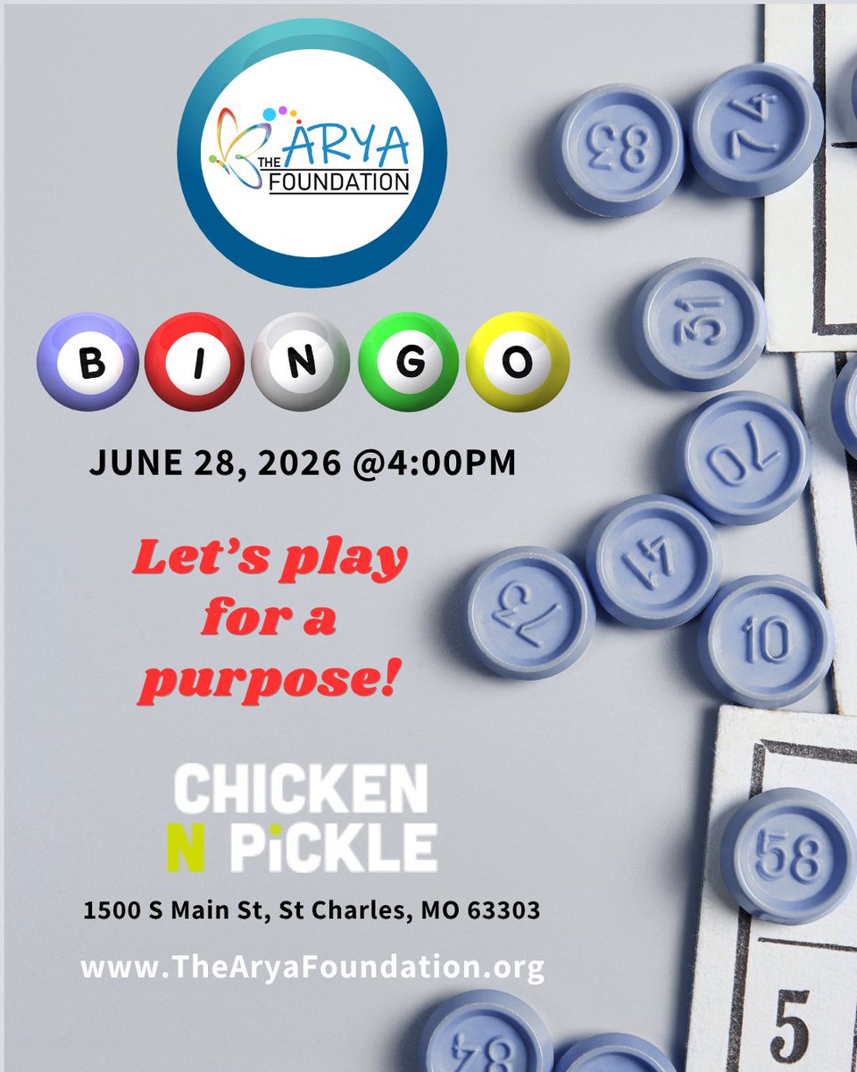 TheAryaFoundati's tweet photo. 90% of your donations to #TheAryaFoundation go directly to adaptive equipment for kids. ♿📈
By joining us for Bingo on June 28th, you’re helping a child gain the independence they deserve. 
🌮 Taco Feast included!
🎟 Buy a ticket, change a life
#Inclusion #MakeAnImpact #Bingo https://t.co/511O9XzoOX