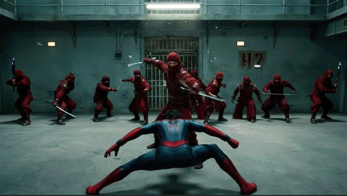 Abdulclips_'s tweet photo. What if Spider-Man is actually here to break Daredevil out? Does anyone else think that's a possibility?🤔 https://t.co/hS32PtEwRY