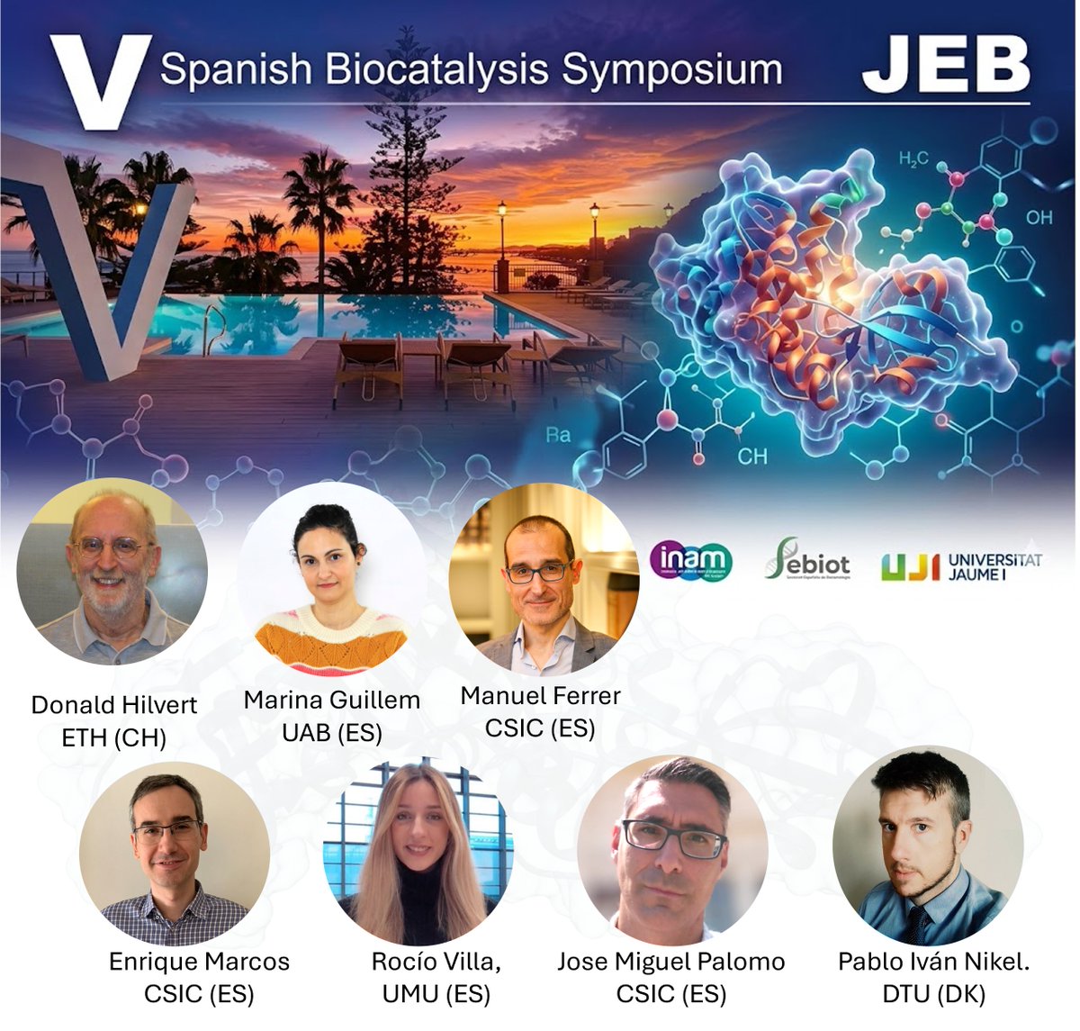 BioComp_UJI's tweet photo. 🚨Still haven't registered for the V Spanish Biocatalysis Symposium? 
🌟 Stellar lineup of speakers 🌱 Presentation slots for young researchers 🏖️ Beautiful Benicàssim
📅 Sept 24–25, 2026 👉Register here: https://t.co/UG4t1cH1gs https://t.co/aYsDm9Qzn6