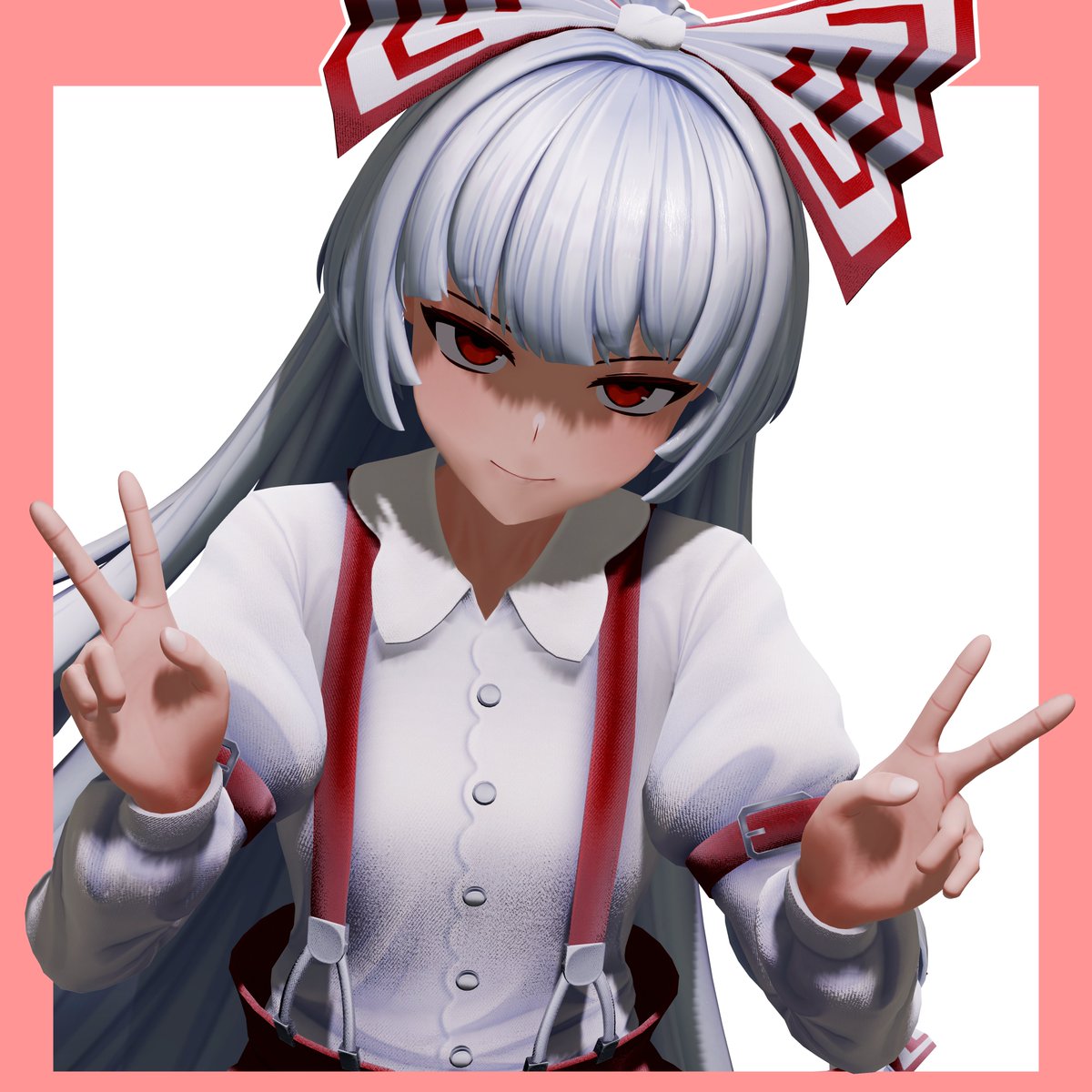 モコたん もこたん 藤原妹紅 ROFAIRD様 o_SelfOverlay_Blur おたもん様 Ray-MMD