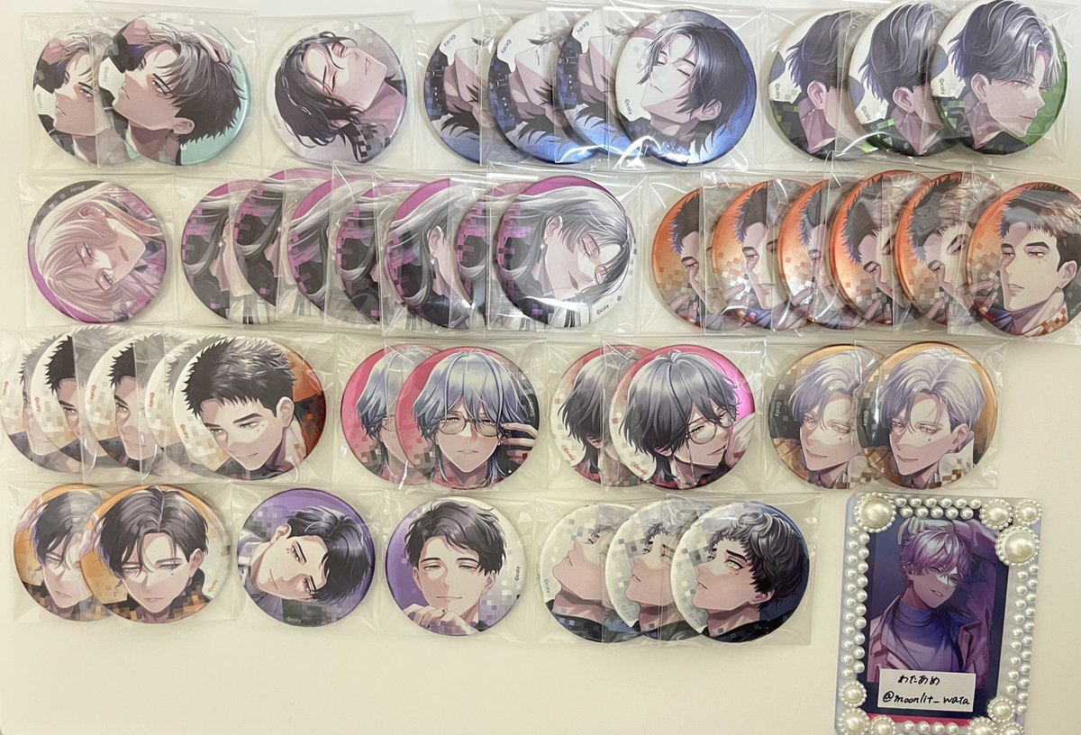 moonlit_wata's tweet photo. 【交換.譲渡】ブレマイ ブレイクマイケース　2周年 缶バッジ

譲:＊隠岐谷、＊槻本、節見、＊新開、＊御門、相沢、在間、祠堂、��科、＊神家

求:綾戸、麻波or定価

◎白黒どちらでも可
◎譲渡の場合は＊を同数含む
◎交換優先

6/6(18:00〜)渋谷or別日都内手渡し
お気軽にお声掛けください。 https://t.co/9nem40H20i