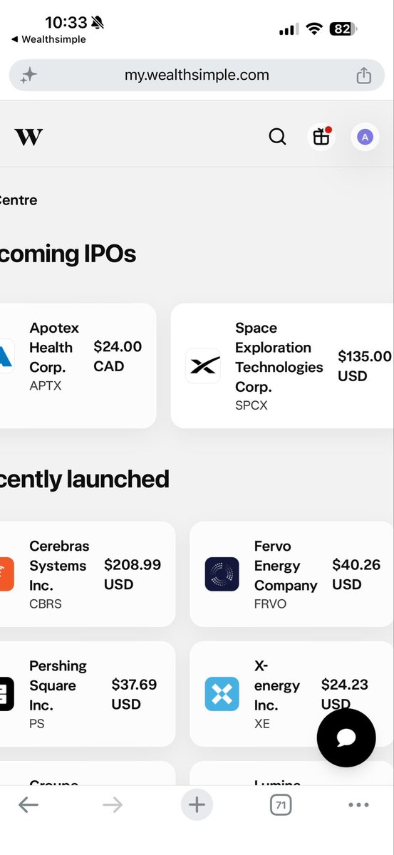 AngDean23's tweet photo. @xspacejae @DriveTeslaca @Wealthsimple It’s there! https://t.co/oaBO9xDwY5
