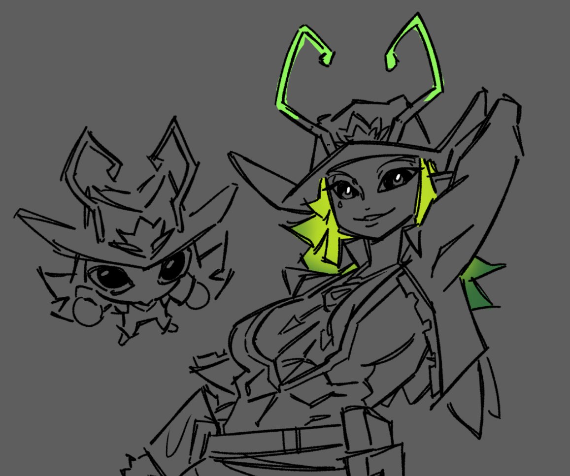HikariZ3N's tweet photo. mantis wip https://t.co/QWonQbfyye