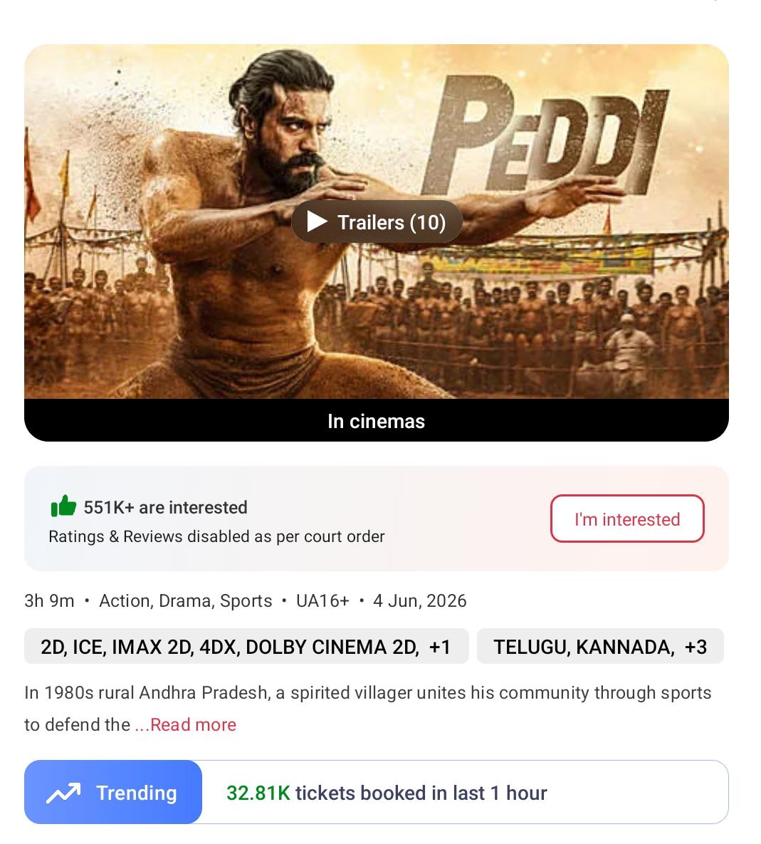 BackupKomal's tweet photo. Excellent bookings ..  repatikinaithe ramp ea inka 🔥 #peddi https://t.co/6QLEKNof1o