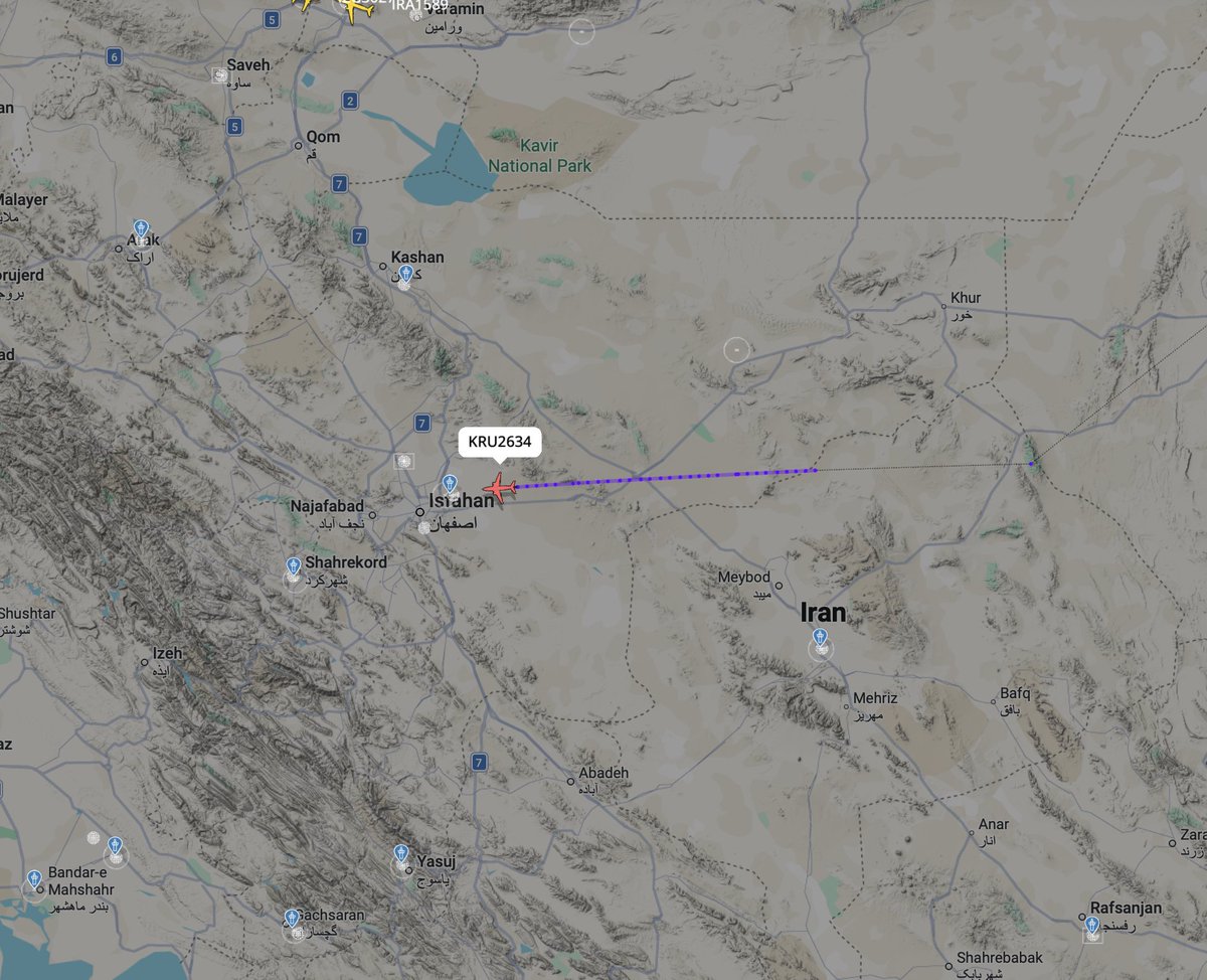 EricInAdelaide's tweet photo. Seeing a "commercial" flight crossing over the middle of IRAN is a bit freaky 

#flightradar24
@flightradar24 
#iran https://t.co/sqFMuAqSIq