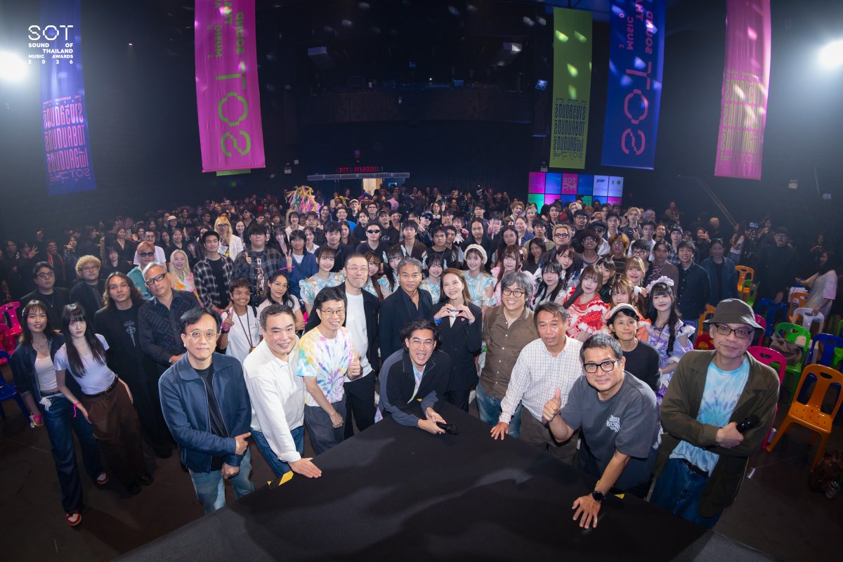 sotmusicawards's tweet photo. วันนี้ งานแถลงข่าว SOT MUSIC AWARDS 2026 จัดขึ้น ณ LIDO CONNECT HALL 3 เพื่อเปิดตัวเวทีประกาศรางวัลดนตรีระดับประเทศครั้งใหม่ ภายใต้แนวคิด “รางวัลของคนดนตรี โดยคนดนตรี เพื่อคนดนตรี” พร้อมเผยภาพรวมของงาน แนวคิดการตัดสิน และรายชื่อผู้เข้าชิงในสาขารางวัลต่าง ๆ
.
SOT MUSIC AWARDS 2026 เกิดขึ้นเพื่อส่งเสริมและยกระดับอุตสาหกรรมดนตรีไทย สร้างมาตรฐานใหม่ของรางวัลดนตรีที่โปร่งใส น่าเชื่อถือ และสะท้อนเสียงของคนในวงการดนตรีอย่างแท้จริง
.
ขอขอบคุณสื่อมวลชน แขกผู้มีเกียรติ ศิลปิน คนทำงานเบื้องหน้า เบื้องหลัง และทุกภาคส่วนที่มาร่วมเป็นส่วนหนึ่งของจุดเริ่มต้นครั้งสำคัญนี้
.
แล้วมาร่วมติดตาม SOT MUSIC AWARDS WEEK ระหว่างวันที่ 17–23 มิถุนายน และงานประกาศรางวัล SOT MUSIC AWARDS 2026 ในวันที่ 24 มิถุนายนนี้ ไปพร้อมกัน

#SOTMusicAwards
#SoundOfThailand