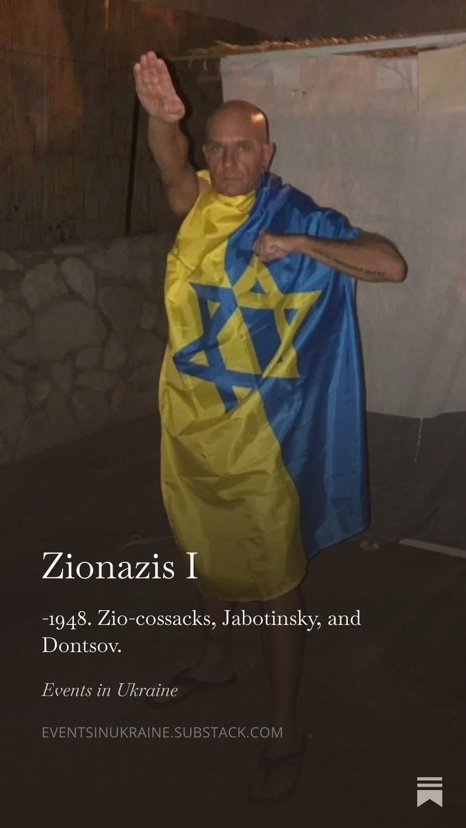 EventsUkraine's tweet photo. Ukrainian nationalism and Zionism, two parallel and allied projects

In my first essay of this series, I look at the early 20th century. 

The Ukrainian-born Vladimir Jabotinsky is today Netanyahu's key ideological inspiration. In the 1910s and 20s, Jabotinsky was also an avid supporter of Ukrainian nationalists like Simon Petliura, whose army killed thousands of Jews.

Jabotinsky was also very ideologically similar to Dmytro Dontsov, the Ukrainian fascist ideologue of the 1920s. Both conceptualized their nationalisms as imperial, settler colonial, European projects fighting against 'racial barbarians'. Both were highly sympathetic to European fascist regimes, and both supported the expulsion of European Jews

I also look at some other links between the two movements, like the fascination that early Zionist paramilitaries had with emulating Ukrainian Cossacks - themselves responsible for killings thousands of Jews

Link in reply