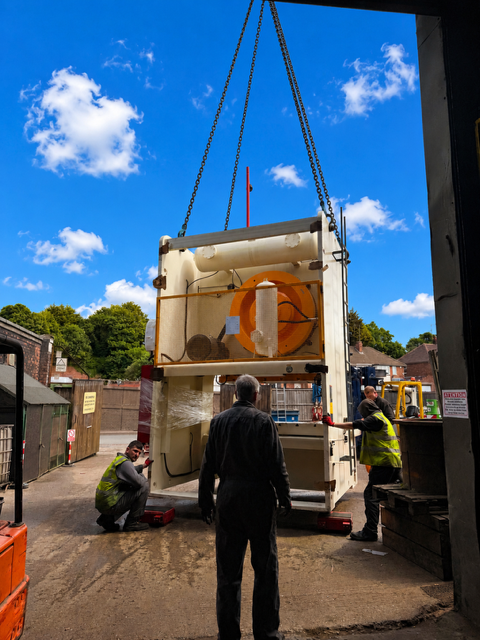 LtdTma's tweet photo. Delivery of a new JH25-250 press to TMA works ready for new guarding and PLC to be fitted over the next few weeks, prior to delivery and commissioning to our customer.
#ukmfg #manufacturinguk #gbmfg #madeinbritainhour https://t.co/JOFLpvcPgs
