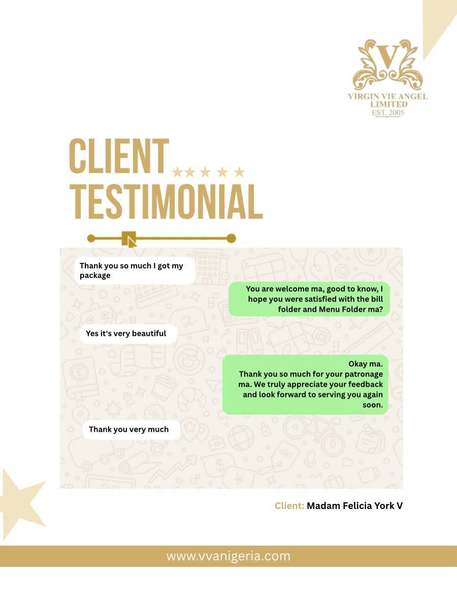 vvanigeria's tweet photo. Nothing speaks louder than results and happy clients! 🙌
For enquiries, Call or message us; 09022228484, 08033338484
#virginvieangellimited #Vvanigeria #ClientFeedback  #PromotionalProducts #MarketingNigeria https://t.co/UheP2OnSZm