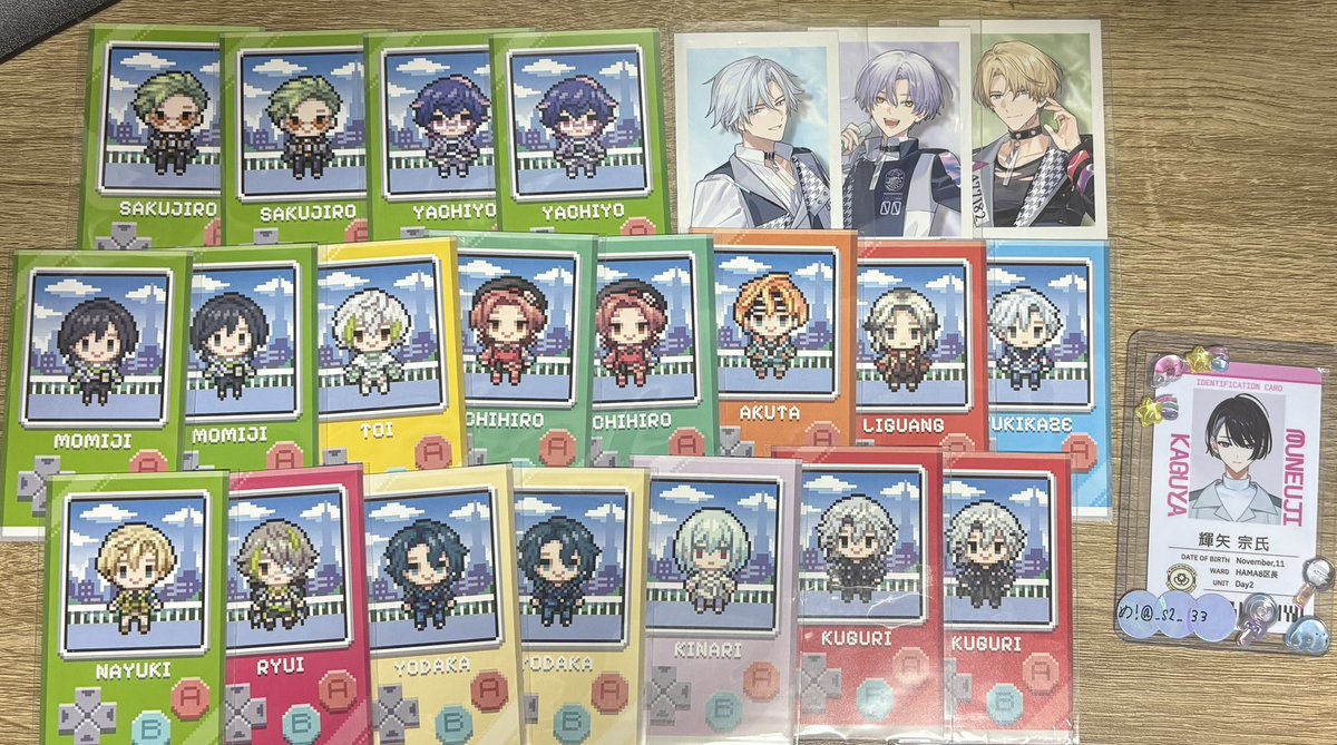 _s2_33's tweet photo. 【交換】18TRIP エイトリ おもてなしライブ おもライ 特典 チェキ風カード　クリアシート　クリシ　アニメイト　

▶︎譲
画像

▶︎求
全て同種　宗氏　子タろ　
クリシ箔（子タろ＞宗氏）

※郵送のみ
※まとめての交換優先 https://t.co/FHfVunwBaq