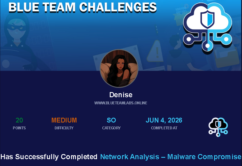 Denise_Sophy_'s tweet photo. Day 79 of #100DaysOfCybersecurity Completed Network Analysis - Malware Compromise on. Analyzed PCAPs tracking a multi-stage attack: Phishing- Macro Doc- Ursnif Loader- Dridex C2 traffic. Covered traffic analysis &amp; IOC extraction to map out the full kill chain. #SOC #Malware https://t.co/axapEhfkJ2