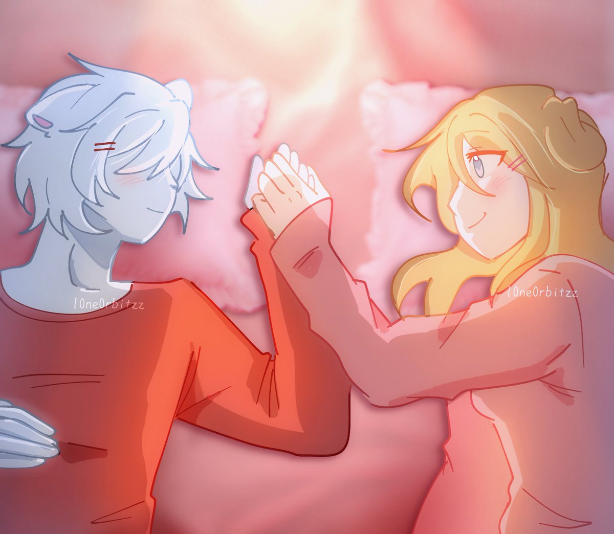 L0ne0rbitzz's tweet photo. "You're awake?"  #qsmp #tomatosauce #tomatesauce #tomate #katieb #qsmp2 #qsmp2fanart https://t.co/nMShAHbq22