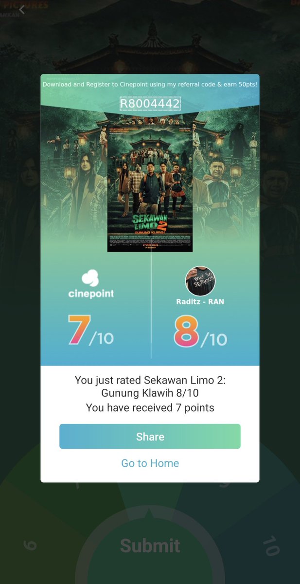 raditz87's tweet photo. 113. Sekawan Limo 2: Gunung Klawih
Ketiga kalinya.. kali ini waktu cinema visit di Jember..
#SekawanLimo2GunungKlawih 
#SekawanLimo2
@cinepoint_ @Starvisionplus @cinepolisID https://t.co/esjxH9nFEv