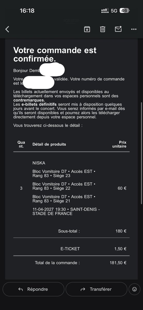 _callmeeDee's tweet photo. 3 places côte à côte, CAT 3 DM https://t.co/4nSuR84h6k