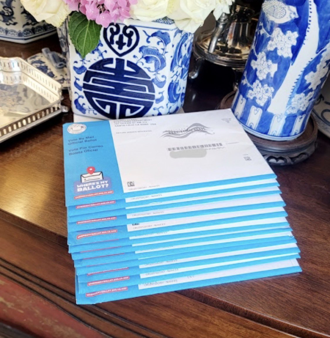Tiffs_Notes's tweet photo. @LeighWolf @NVPatriot17 @AaronBlake @AaronBlake my six kids have all moved notified the state and re-registered to vote in their new counties and we STILL receive a TON of ballots for all of them for every election!! 

Some people wouldn’t think twice about using all these ballots to cast more votes! https://t.co/uYu61kjWkb