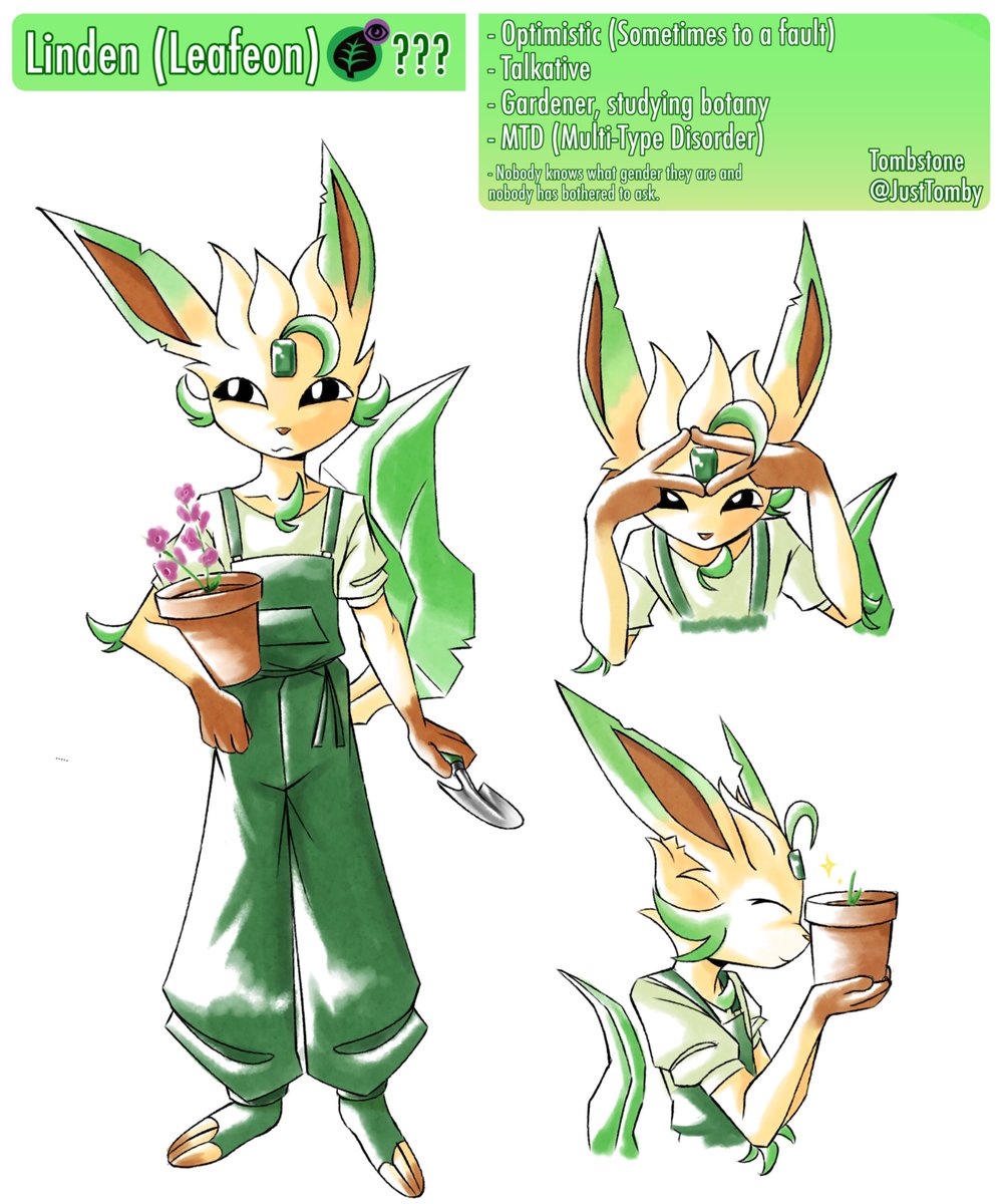 JustTomby's tweet photo. Linden the Leafeon https://t.co/MysiQRdcMJ