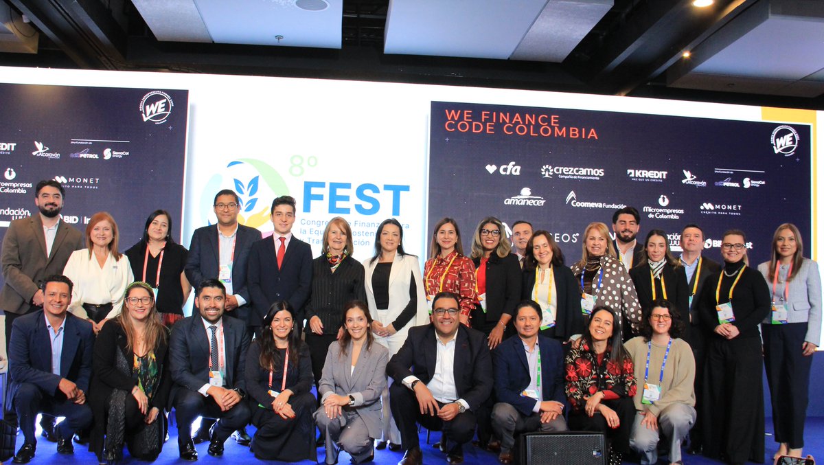 FundacionWWBCol's tweet photo. 🌍 La Fundación WWB Colombia ahora hace parte de #WEFinanceCode, una iniciativa global que impulsa el acceso a financiamiento para empresas lideradas por mujeres.

Somos la única fundación colombiana vinculada a esta red de más de 500 organizaciones en el mundo.

📊 Creemos que los datos desagregados son clave para visibilizar las necesidades de las mujeres y diseñar soluciones financieras más inclusivas y pertinentes.

Seguimos promoviendo evidencia, alianzas y acciones que contribuyan al cierre de brechas en inclusión financiera y autonomía económica.

#WEFinanceCode #WeFi #EmpowerWomen #WomenEntrepreneurs