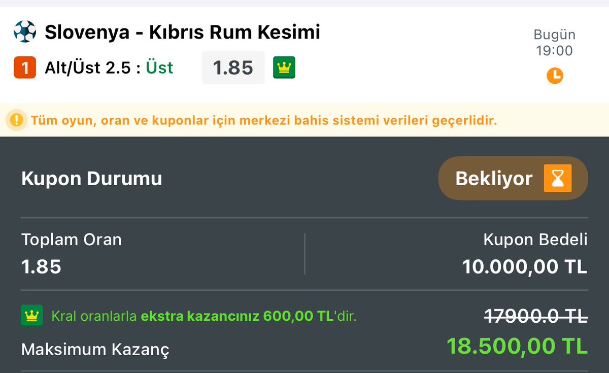 ellpatrontips's tweet photo. SLOVENYA - GÜNEY KIBRIS 🇪🇺

@ 1.85 

Kalite farkı nedeniyle Slovenya’nın maça baskılı başlamasını bekliyorum. Kıbrıs savunması son yıllarda zaten güven vermiyor, deplasmanda oynadıkları maçlarda rakiplere çok fazla pozisyon veriyorlar. Slovenya’nın tek başına 2 gol bulma potansiyeli yüksek . 

Diğer taraftan bu tarz hazırlık maçlarında oyuncular kendilerini göstermek istediği için oyunlar daha açık geçebiliyor. Erken gelecek bir gol senaryosunda maçın tamamen açılacağını düşünüyorum. Slovenya’nın hücum gücü ve Kıbrıs’ın savunma zaafları birleşince 3 gol barajının aşılması benim için en mantıklı seçenek 👍