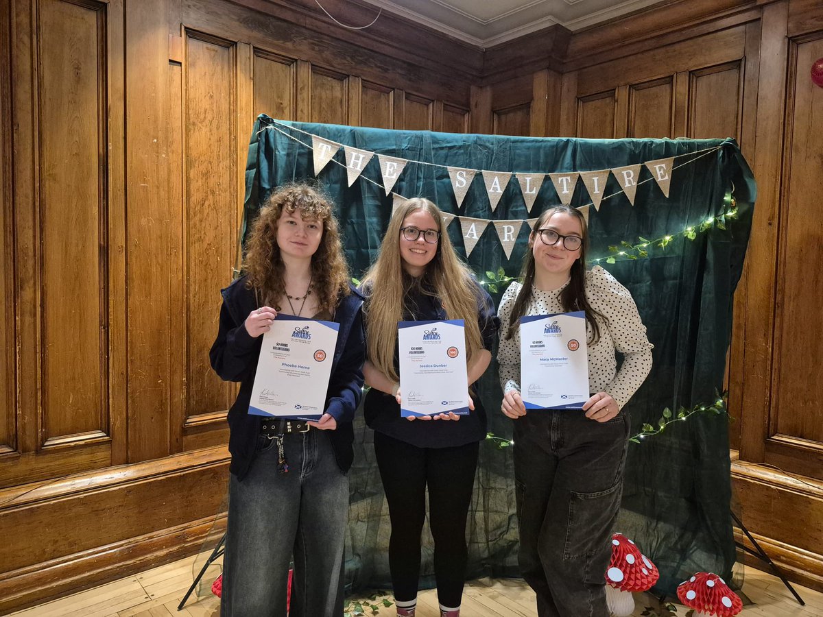 GYT_Michelle's tweet photo. 🌟 #VolunteersWeek2026 Day 4 🌟

In April, Girvan Youth Trust attended the Saltire Awards at Ayr Town Hall, celebrating young people who have completed 50+ hours of volunteering. 👏

It was fantastic to see our volunteers proudly receiving their awards in GYT hoodies ❤️ https://t.co/NxqwrSwTuL