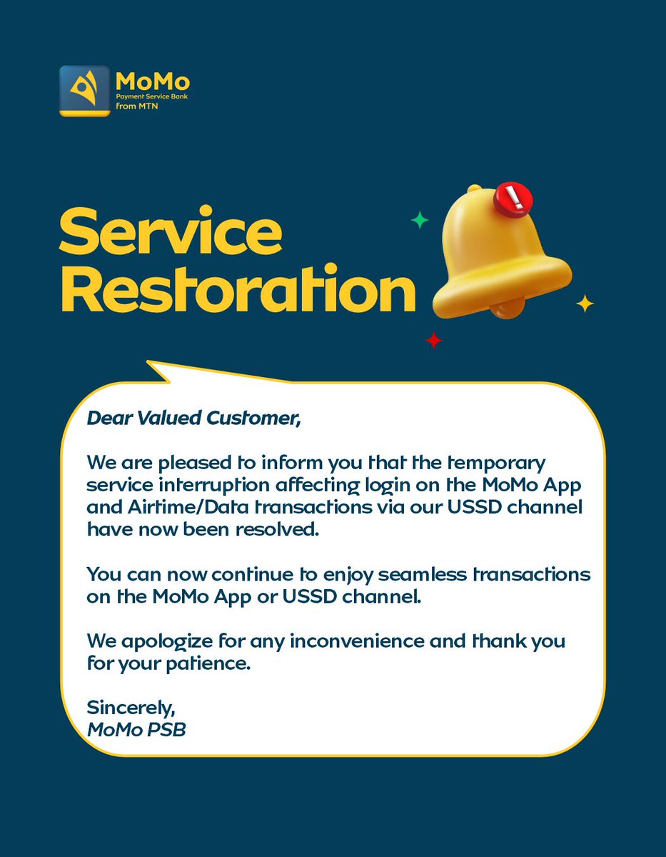 MoMo_PSB's tweet photo. Update! Full service is back. Thank you for your patience. https://t.co/xsUVqqtq0e