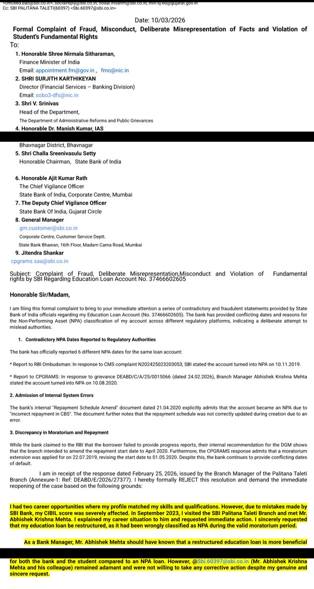 Raa_Navghan's tweet photo. @TheOfficialSBI 
https://t.co/HTwQq8H6dt
Blocking is not the solution! @RBI, @DFS_India @PMOIndia instead of reviewing the evidence submitted, the bank has blocked me to evade answering for their system errors.True accountability is needed.
@suchetadalal 
#CustomerServiceFailure https://t.co/q5k8Csc2Kb